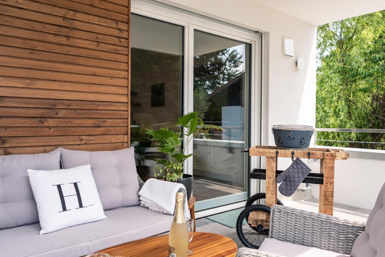 Alpdeluxe Smart Home - Balkon-Wanne-Tiefgarage-Bbq Kolbermoor Buitenkant foto